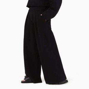 NWOT TKEES raw edge trouser Pants Size 1 Black